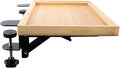 SnowTing Foldable Bedside Shelf, Metal Clip-On Mount and Bamboo Tray by SnowTing