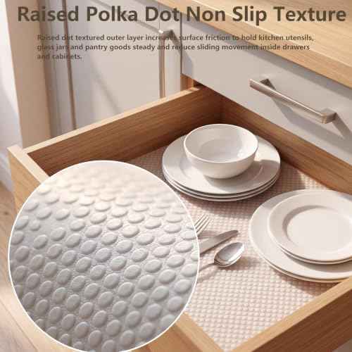 Shelf Drawer Liner Non-Adhesive Cabinet Paper Liners 10 Inch Wide x 20 Ft