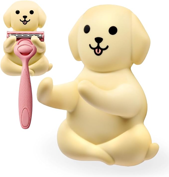 Cute Dog Razor Holder Shower, Cute Gadgets Leg Razor Holder, Relaxing Shower by Unknown