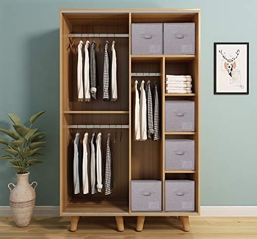 Pack of 2, Folding Clothing Wardrobe Storage Bins - Image 5
