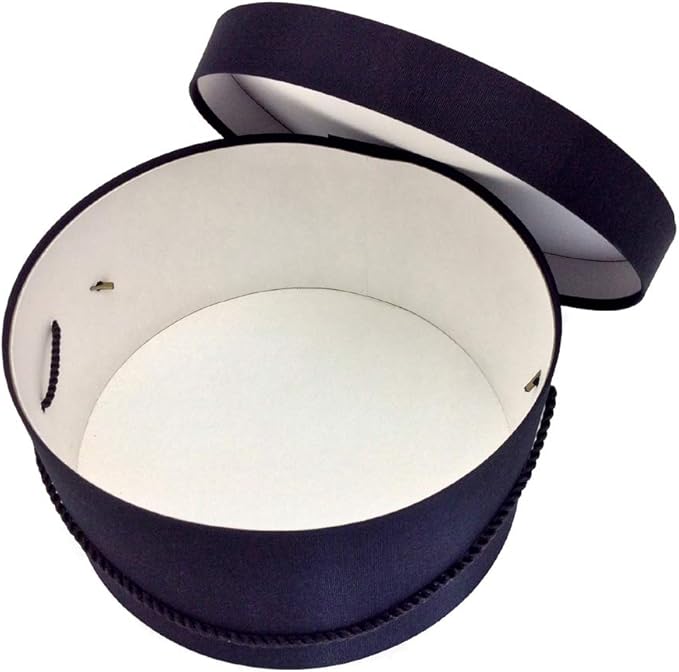 Sarah's Hat Boxes Classic Black Hat Box – 14.75" x 7.5" Handmade in USA – - Image 3
