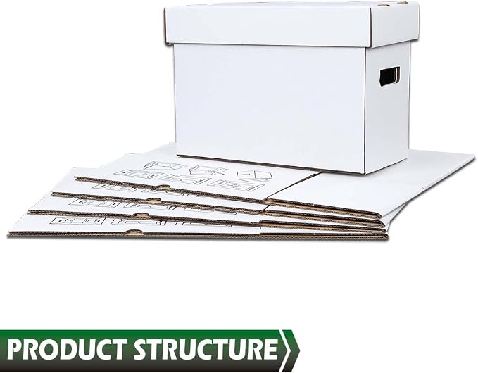 GRAND ORANGE 5 Pack Comic Book Storage Boxes, Holds 150-175 Comics - Image 3