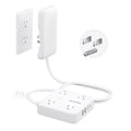 TROND Flat Plug Power Strip - 3ft Extension Cord with Multiple Outlets and 4 by TRONDOfficial