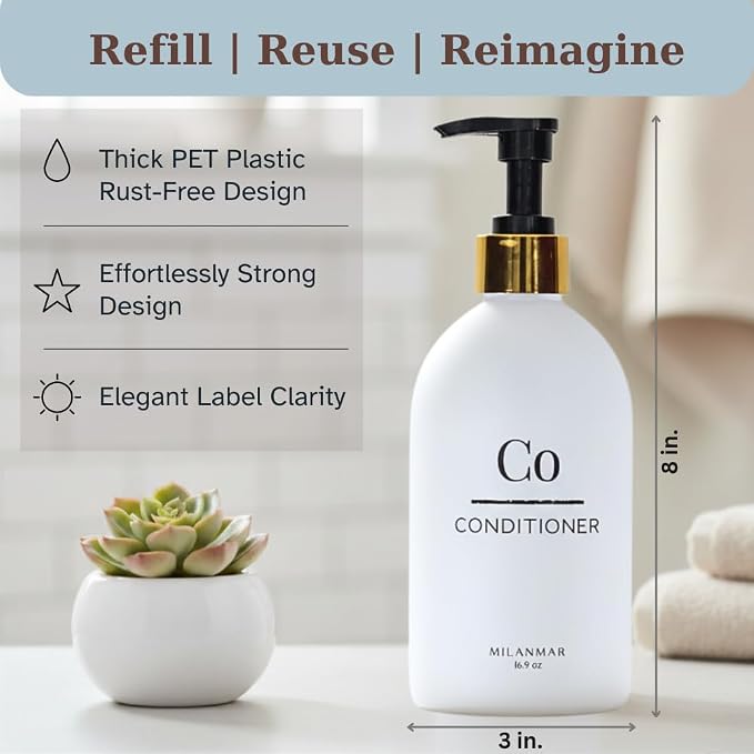 Shampoo Conditioner Body Wash Dispenser Set - Image 2