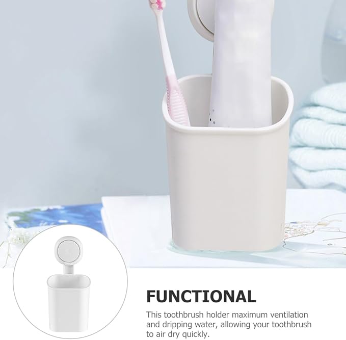 BESPORTBLE Strong Suction Cup Wall Toothbrush Holder - Image 2