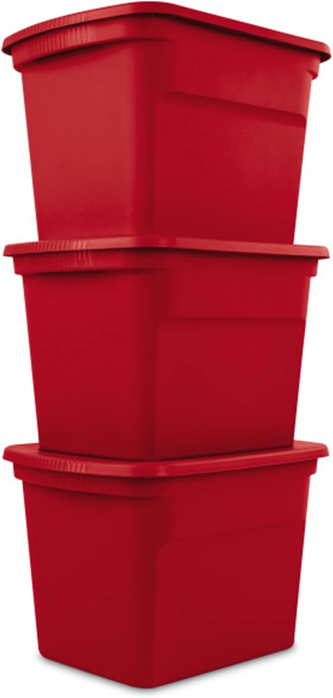 Sterilite 18 Gallon Plastic Stackable Storage Tote Container, Seasonal Home - Image 8