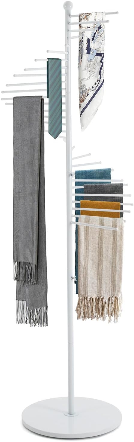 Scarf Organizer, Hijab Organizer, 30 Tiers Metal Scarf Hanger by MARTEXBUY