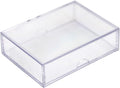 50 Pack Clear Acrylic Card Storage Boxes by GaryPlasticPackaging