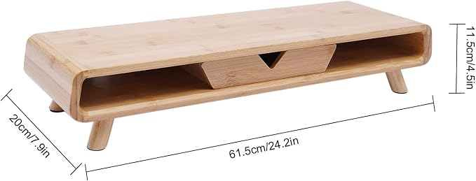 Monitor Stand Riser, 24inch Large Desk Computer Monitor Stand - Image 5