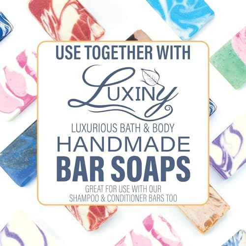 Soap Savers for bar soap, American Made by Luxiny, Lifts Soap in Soap Dishes & Shower Soap Holders -Handmade Soap Lasts Longer -Made with Plant Bsed Material (Navy Blue Fish)