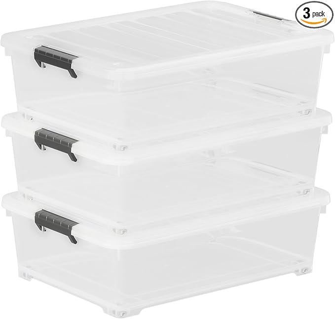 30 L Wheeled Latch Box by Parlynies