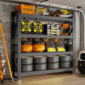 48" W x 20" D x 79" H Metal Storage Shelves, 4 Tier Heavy Duty Garage Shelving Units, 4000LBS Garage Storage Shelves Rack, Adjustable Shelf, Industrial Shelving for Warehouse, Basement