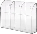 Hipiwe Wall Mount Remote Control Holder Clear Acrylic Media Organizer Storage by Hipiwe