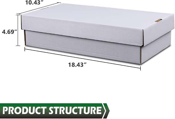 GRAND ORANGE 3000 Count 3 Row Card Storage Box 2 PACK Cardboard Standard - Image 3