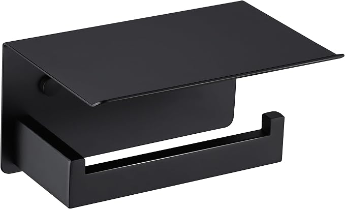 LANC Matte Black Toilet Paper Holder by LANC