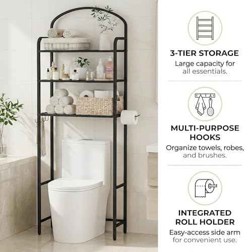 3 Tier Over The Toilet Storage Rack, Bathroom Organizer