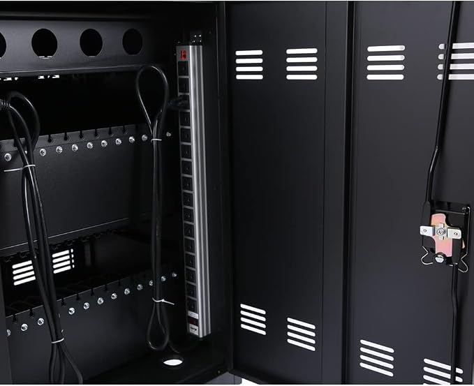 Laptop Charging Cart, 32 Device Tablet Storage Carts - Image 3