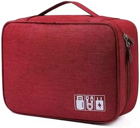 Travel Cable Organizer Bag for Electronics Accessories Portable Tech Carrying by Unknown