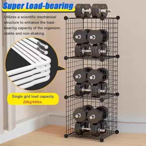 Stackable Safety Helmet Storage Boxes with Wheels, Large Adjustable Hard Hat Placement Organizer Rack, Construction Sites/Workshop/Retail Store,White-6 Grids(39x37x146cm)