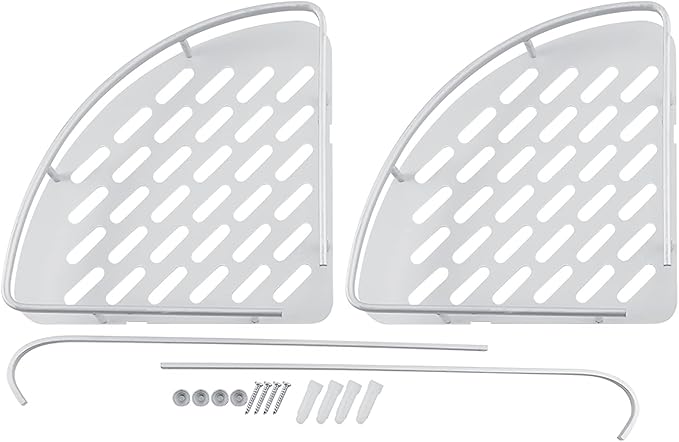 flexman Corner Shower Caddy, Simple Aluminum Bathroom Shower Shelves, Shower by flexman