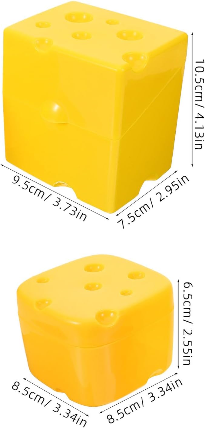 2pcs Slice Cheese Storage Containers - Image 2