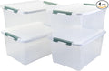 35 Quart Latch Box, Plastic Storage Bins by Parlynies