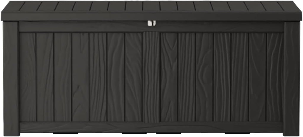 Outdoor Storage Box Waterproof, 150 Gallon Large Deck Box Lockable