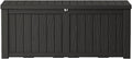 Outdoor Storage Box Waterproof, 150 Gallon Large Deck Box Lockable
