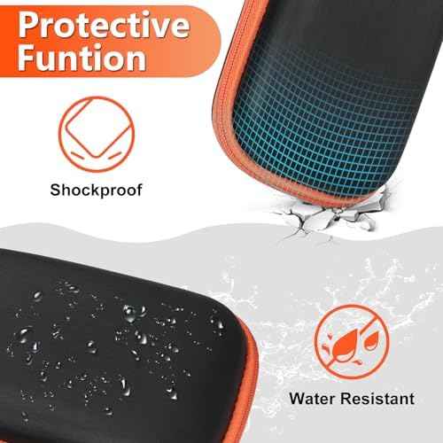 Hard Case for SanDisk Extreme Pro/SanDisk Extreme Portable External SSD 500GB 1TB 2TB 4TB 8TB, Travel Case for External Solid State Drive USB Cable, Protective Cover Storage Bag Fit Memory Card SD