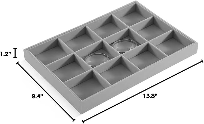 Jewelry Organizer For Drawer, Velvet Jewelry Trays, Premium Watch Tray - Image 6