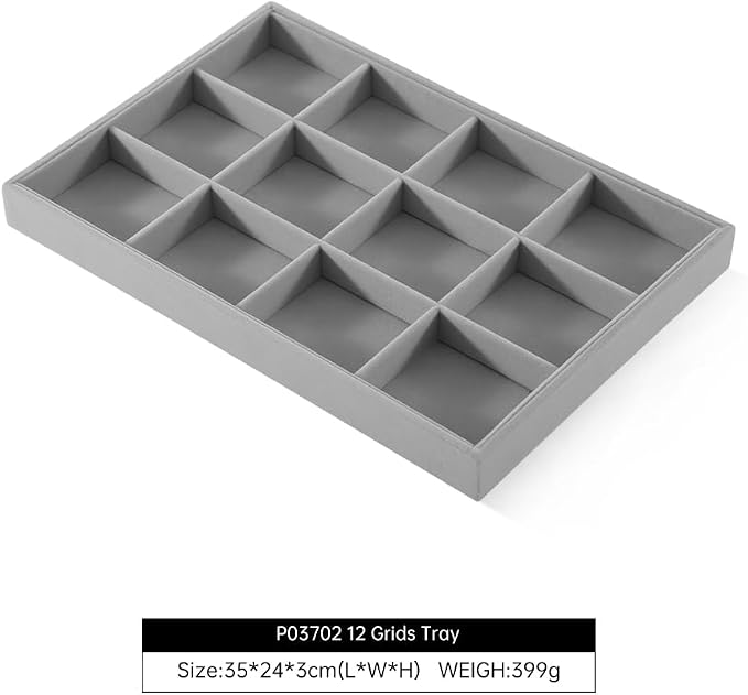 Jewelry Organizer For Drawer, Velvet Jewelry Trays, Premium Watch Tray - Image 3