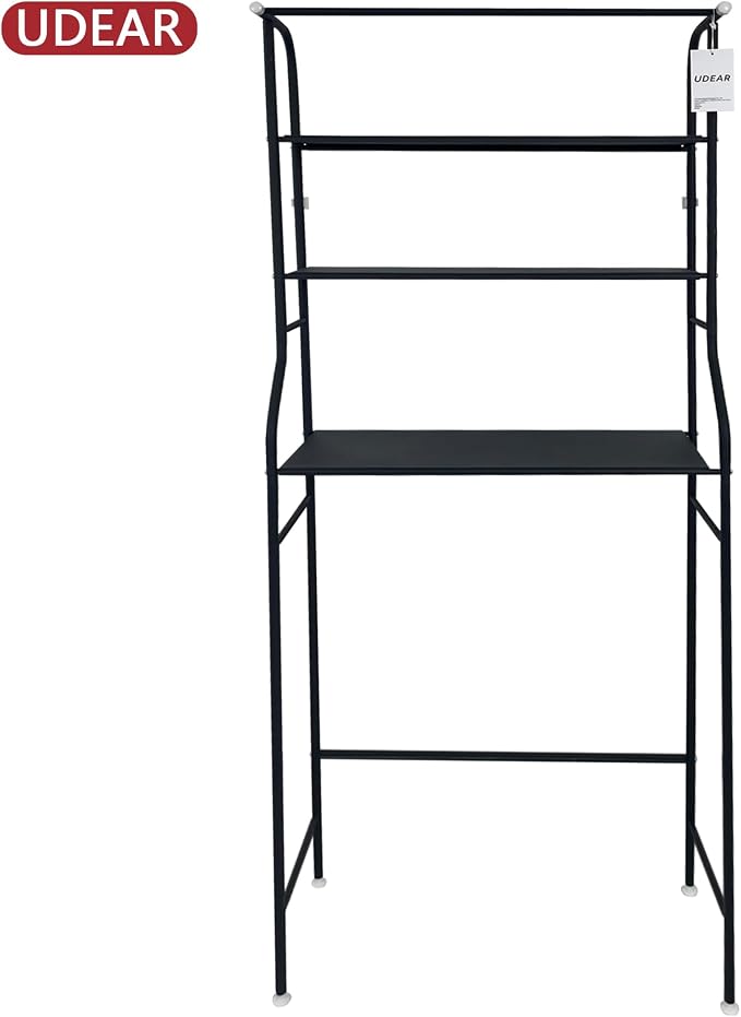 UDEAR 3-Tier Over The Toilet Rack, Bathroom Shelf Space Saver, Corner Stand - Image 5