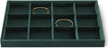 Velvet Stackable Jewelry Display Tray, 12 Grid Watch Bangle Bracelet Storage by Dansmiy