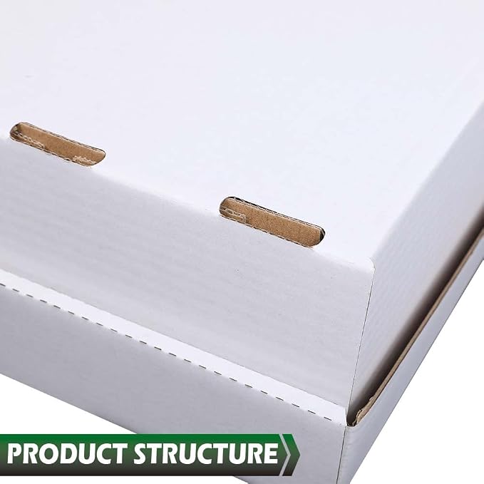 GRAND ORANGE 3Row 3000 Count Trading Card Storage Box Corrugated Cardboard - Image 8