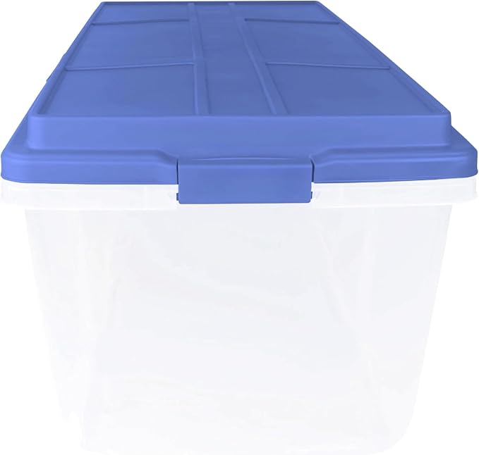 2-Pack 113 Quart Clear Plastic Stackable Storage Bin - - Image 6