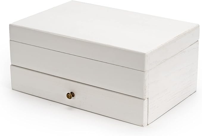 Meangood Jewelry Box Organizer for Women, 2 Layer Large Jewelry Storage Case - Image 8