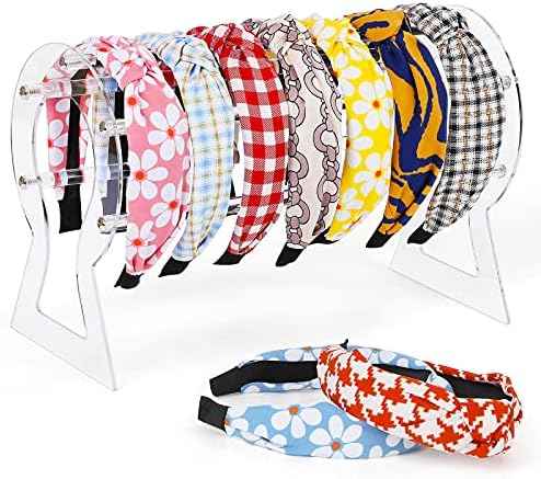 Headband Holder, Clear Headband Organizer, Acrylic Hair Hoop Display Stand