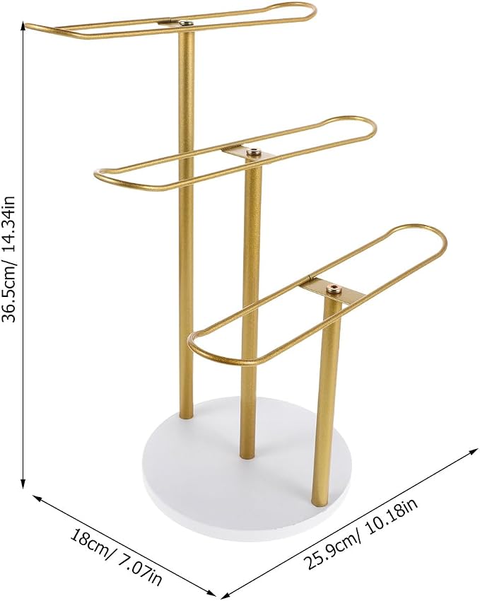 NUOBESTY Metal Headband Holder 3-Tier Scrunchie Holder - Image 4