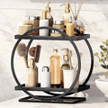 Bathroom Counter Organizer, 2-Tier Black Perfume Organizer Dresser