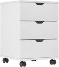 Farini Mobile File Cabinet for Home Office, 3 Drawer Chest Wood, Drawers Unit by Farini