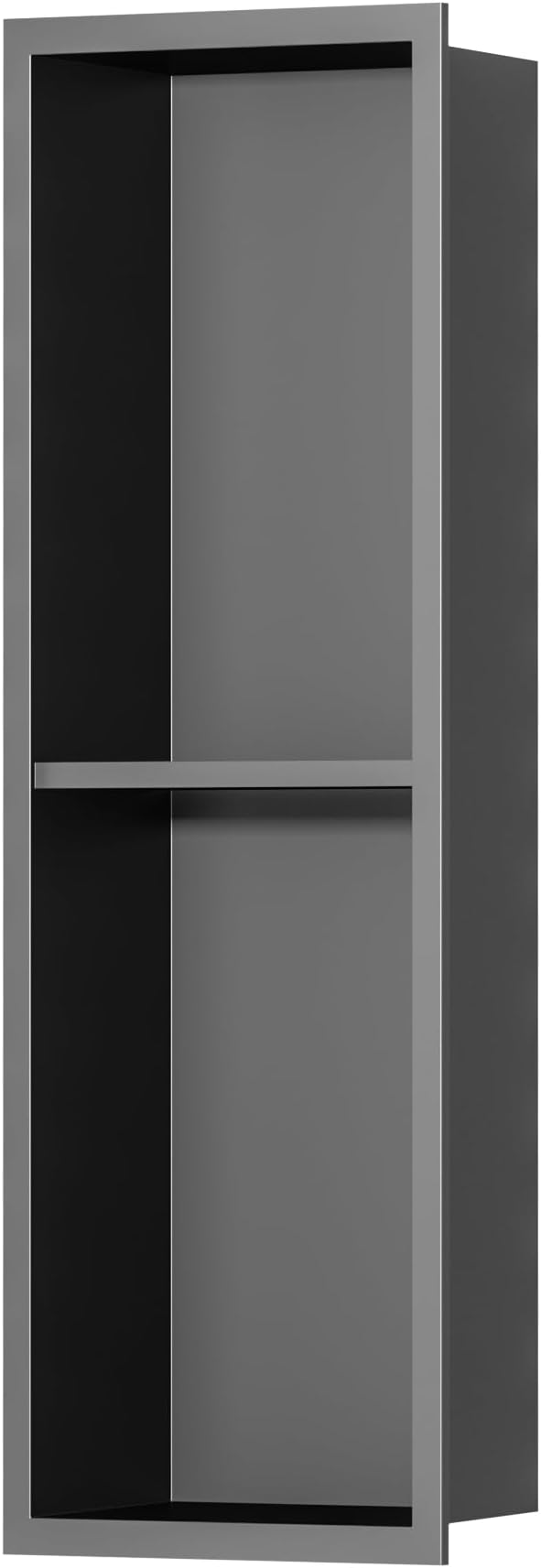Stainless Steel Shower Niche 24" X 8", No Tile Needed Wall Niche Double Shelves - Image 7