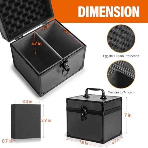Graded Card Storage Box, Top Loaders Case, Sports Trading Box, Slab PSA MTG CSG BGS SGC Magnetic Holder, Waterproof Carrying Case, Collector Storage Boxes