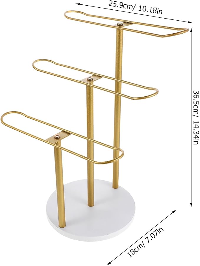 NUOBESTY Metal Headband Holder 3-Tier Scrunchie Holder - Image 2
