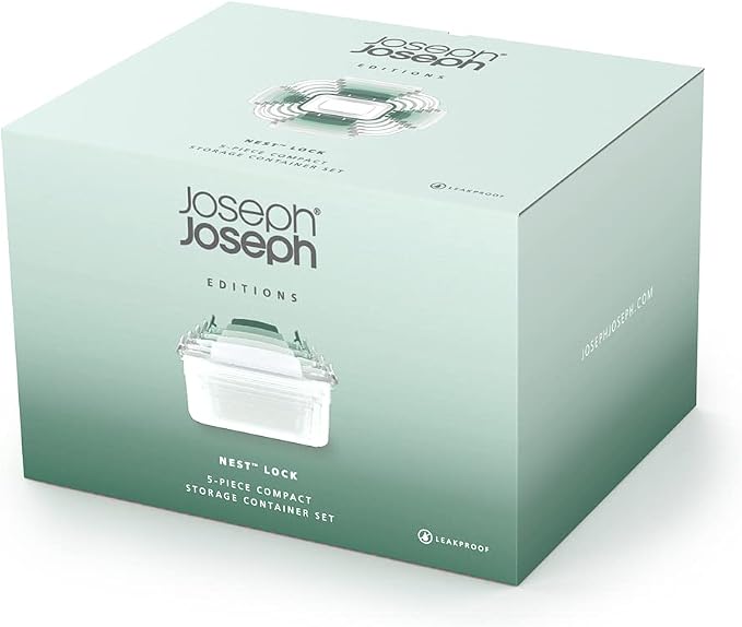 Joseph Joseph Nest Lock, 10 Piece Plastic Food Storage Container set - Image 6