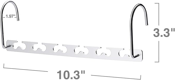 HOUSE DAY Space Saving Hangers for Clothes 12 Pack, Heavy Duty Hanger Organizer - Image 7