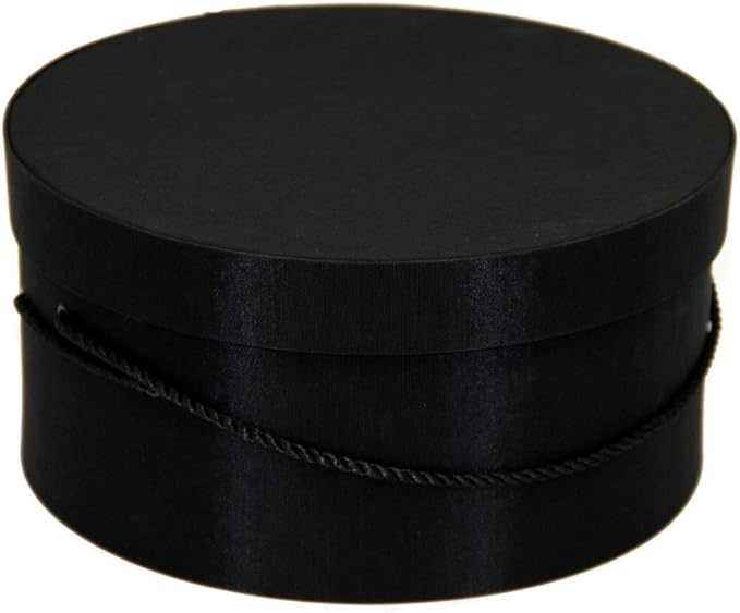 Sarah's Hat Boxes Classic Black Hat Box – 16.75" x 8.5" Handmade in USA – - Image 4