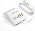 VHBW USB Charging Station, 6 Port 3USB-A and 3USB-C Charging Station by VHBW