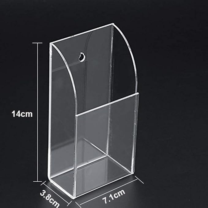 APSOONSELL Remote Control Holder Organizer Wall Mount Acrylic Tidy - Image 4