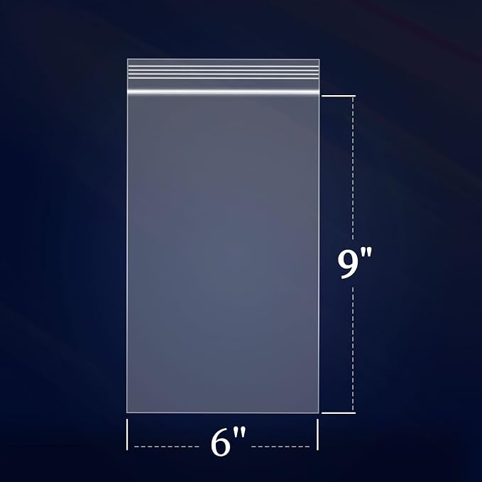 iMailer - 500 Count - 6" x 9" Clear Reclosable Zip Plastic Poly Bags 2 Mil - Image 2
