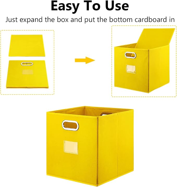 Robuy Cube Storage Bins, 13 inch Storage Bin - Image 4